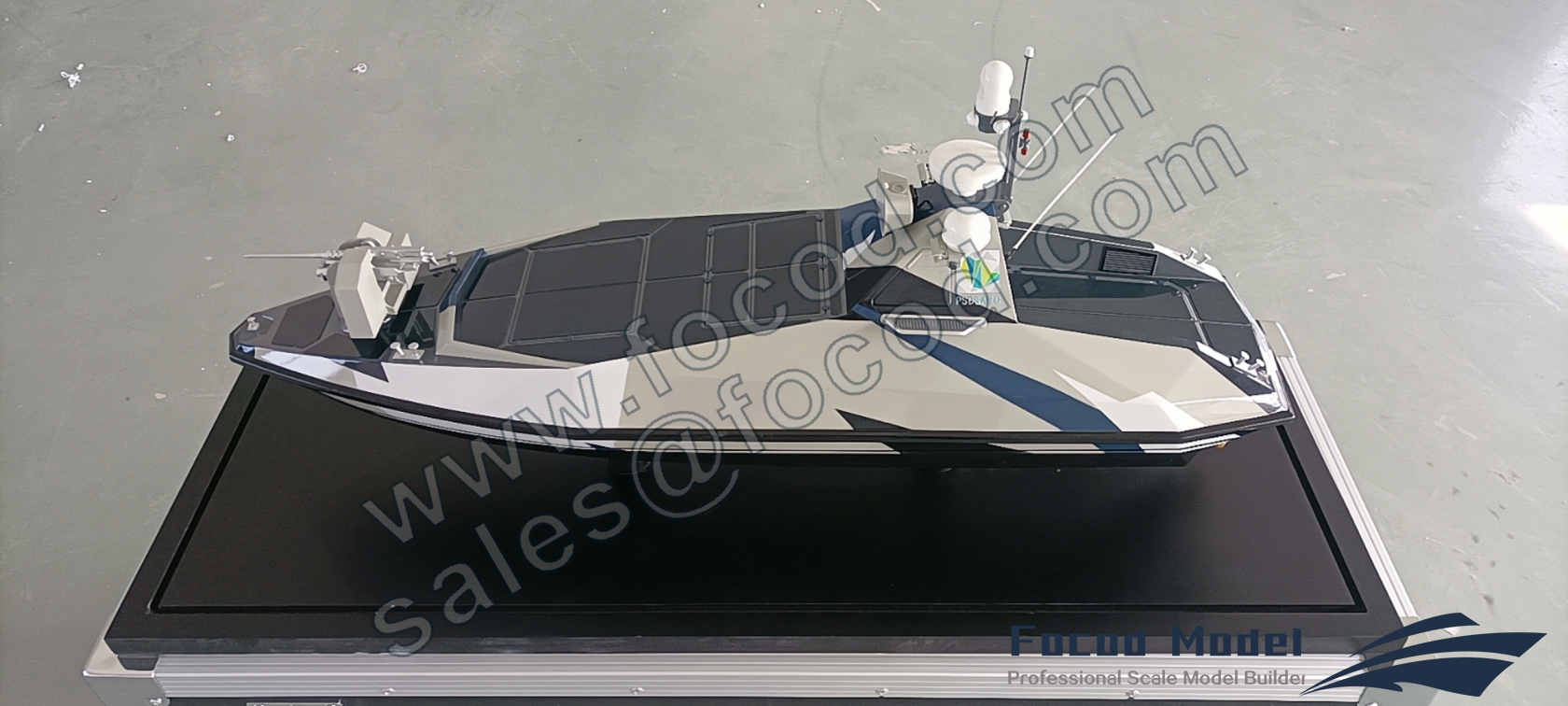 custom made model of Unmanned Surface vessel